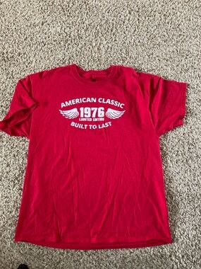 Hanes Red Short-Sleeve Graphic Tee